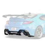 ADRO Carbon Rear Diffuser for ZD8 Subaru BRZ / ZN8 Toyota GR86 Installed on Blue GR86 - Diffuser Highlighted