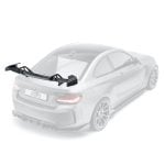 ADRO Carbon AT-R1 Swan Neck GT-Wing for F87 BMW M2 Installed on Grey M2 - Wing Highlighted
