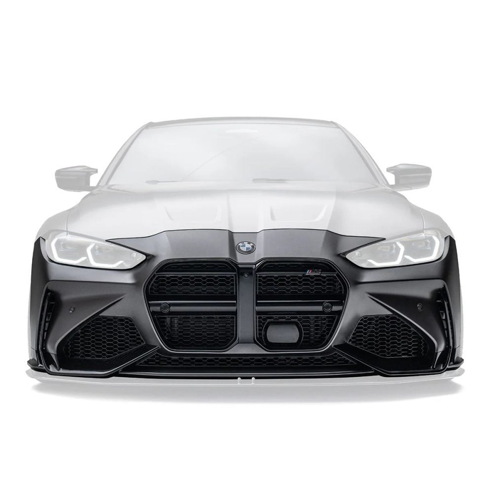 ADRO Front Bumper for G8x BMW M3 / M4 Installed on Dark Grey M4 - Bumper Highlighted