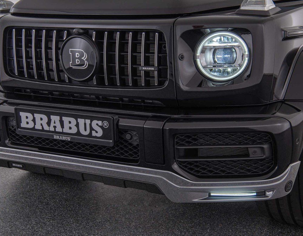 BRABUS Front Fascia Attachment for W463A Mercedes-AMG G 63 Installed, Close View