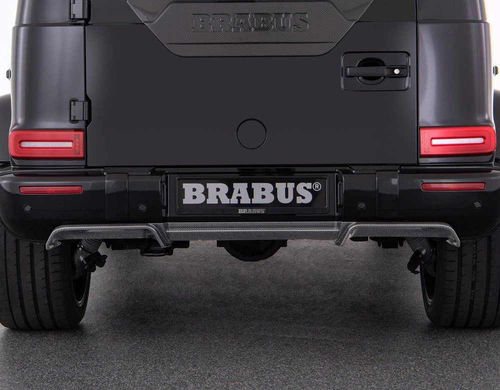 BRABUS Carbon Rear Diffuser for W463A Mercedes-Benz G 550 / G 63 AMG Installed, Close View