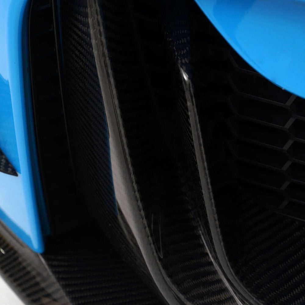 ADRO Carbon Full Body Kit for F82 / F83 BMW M4, Front Lip Fins Closeup
