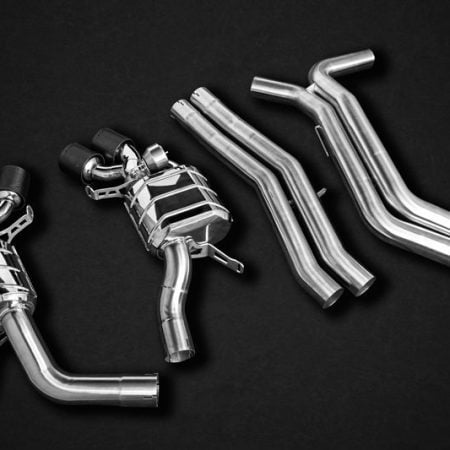 Capristo Valved Exhaust System with Beveled Carbon Tips for C8 Audi RS6 & RS7