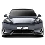 ADRO Carbon Full Body Kit for Tesla Model Y Installed, Front View
