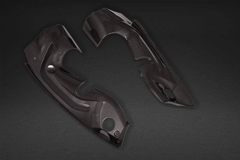Capristo Carbon Engine Compartment Side Covers for Ferrari F8 Tributo