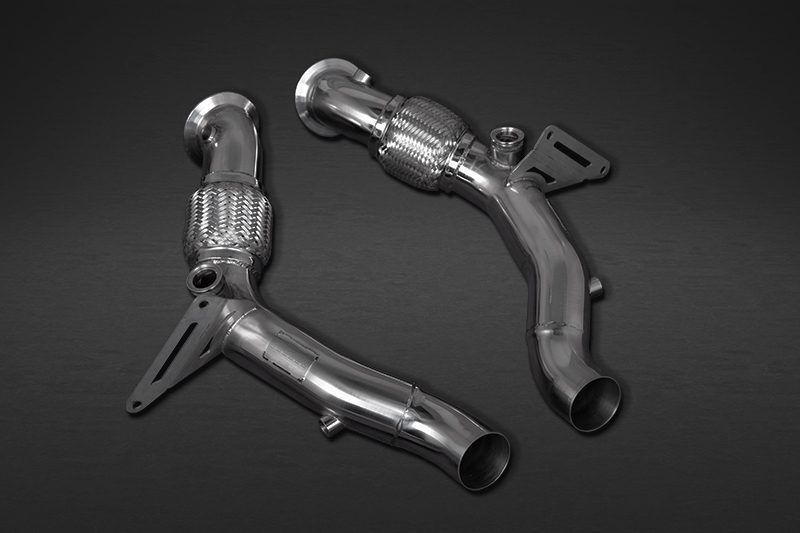 Capristo Cat Spare Downpipes + Heat Blankets - Ferrari Portofino main image 1