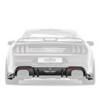 ADRO Carbon Rear Diffuser for S550 Ford Mustang EcoBoost / GT Installed on Dark Grey Mustang GT - Diffuser Highlighted