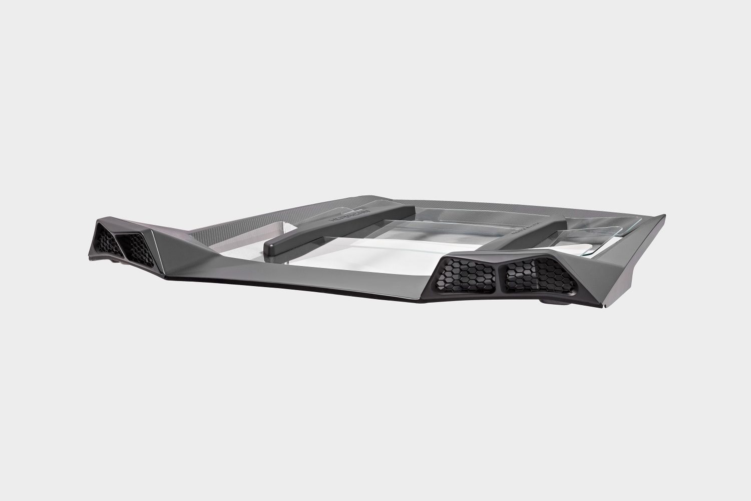 Capristo Gloss Carbon and Glass Bonnet with Scoops for LP580