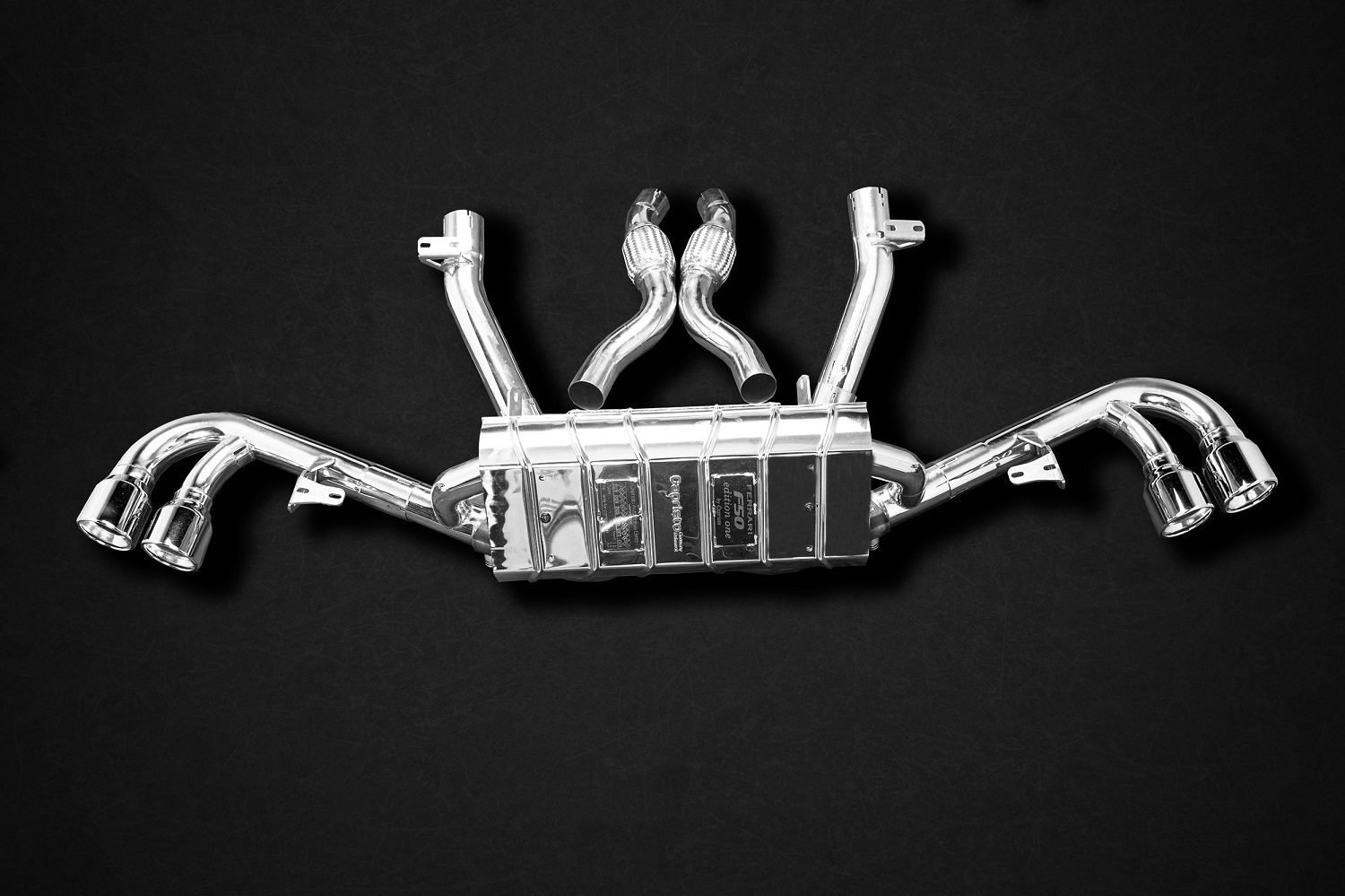 Capristo Full Exhaust System with Headers, Race Pipes and X-Pipe Muffler for Ferrari F50