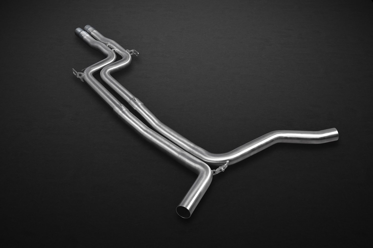 Updated Exhaust Capristo Valved Exhaust System with Mid-Pipes for 4G Audi S6 / S7 ...