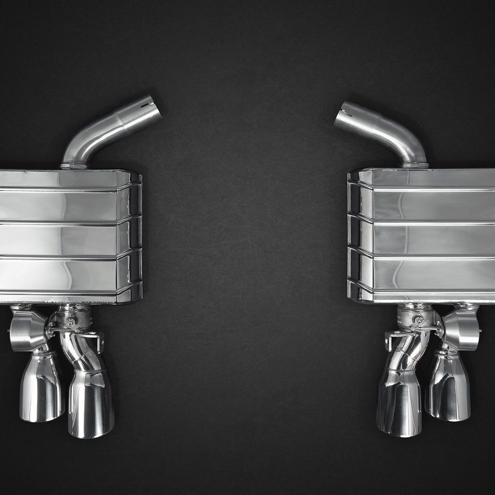 Updated Exhaust Capristo Valved Exhaust System with Mid-Pipes for 4G Audi S6 / S7 ...