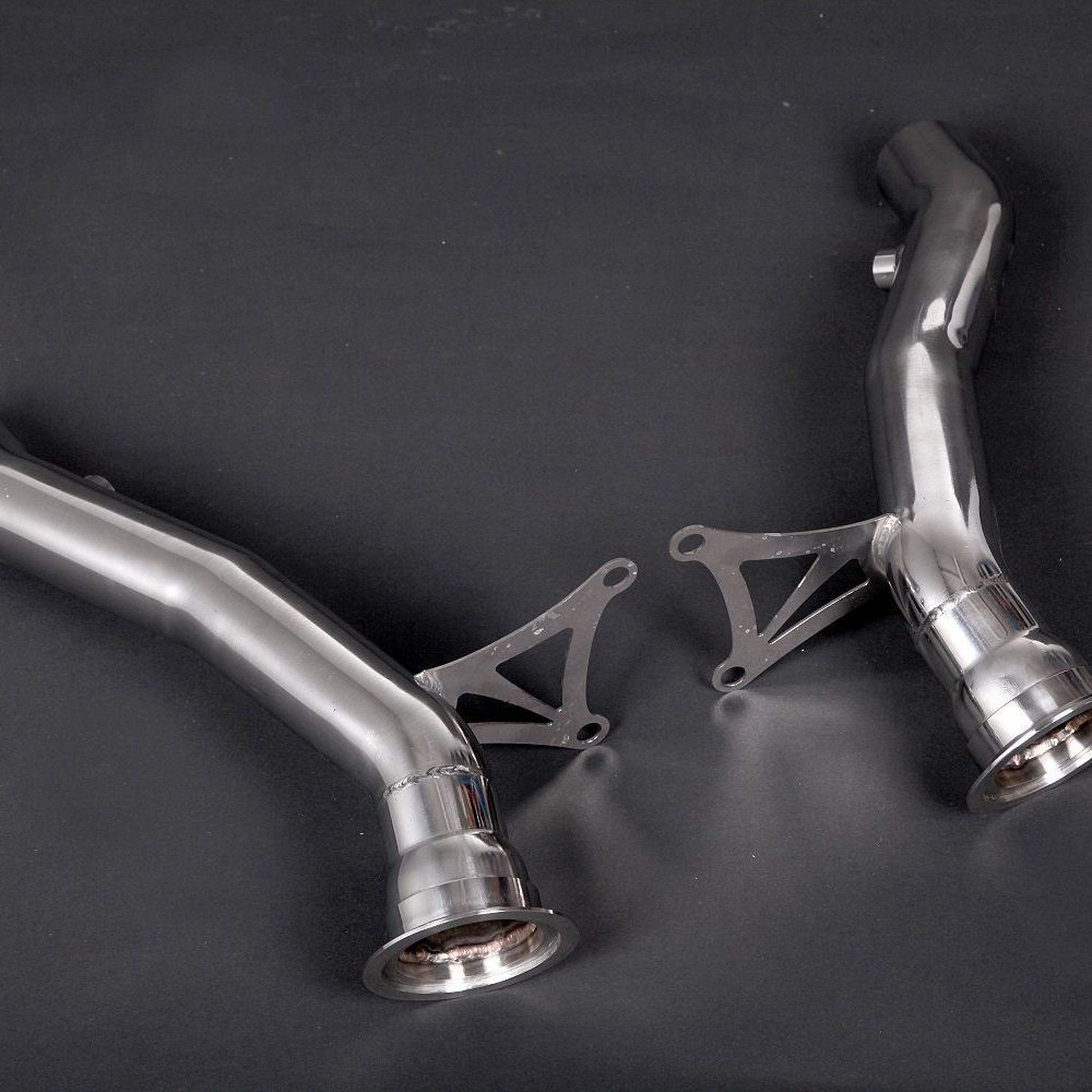 Capristo Race Downpipes w/ Heat Blankets for Ferrari 458