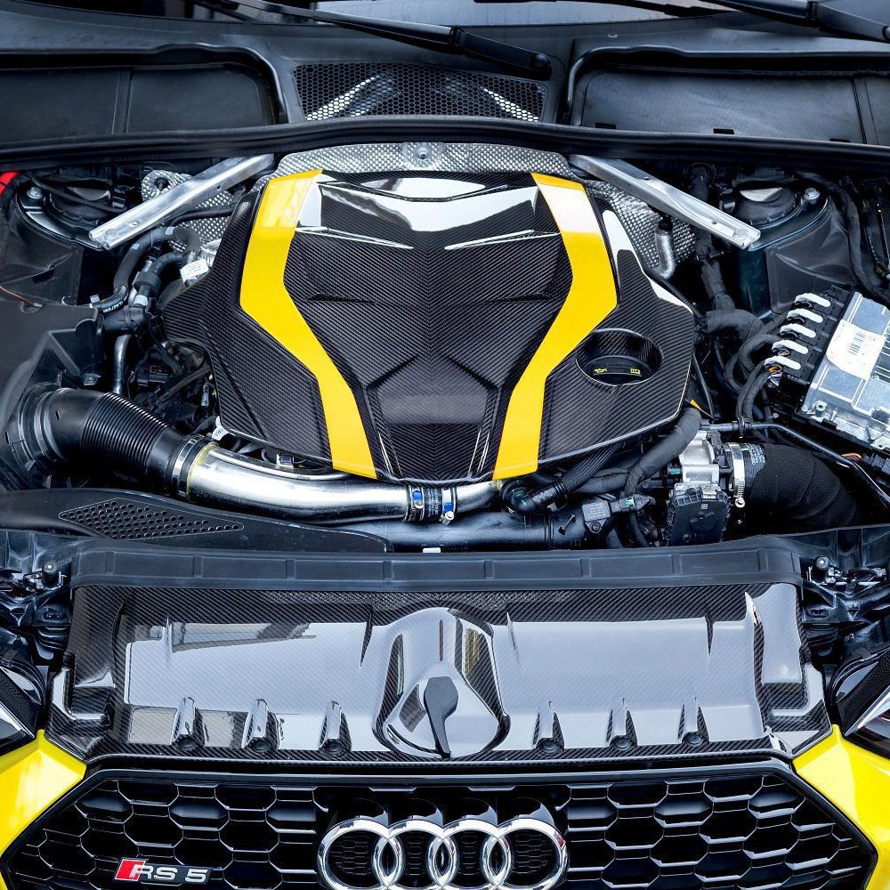 Capristo Carbon Engine Cover & Lock Cover for F5 Audi RS5
