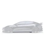 ADRO V2 Carbon Full Body Kit for Tesla Model 3 Installed, Side Skirts Highlighted