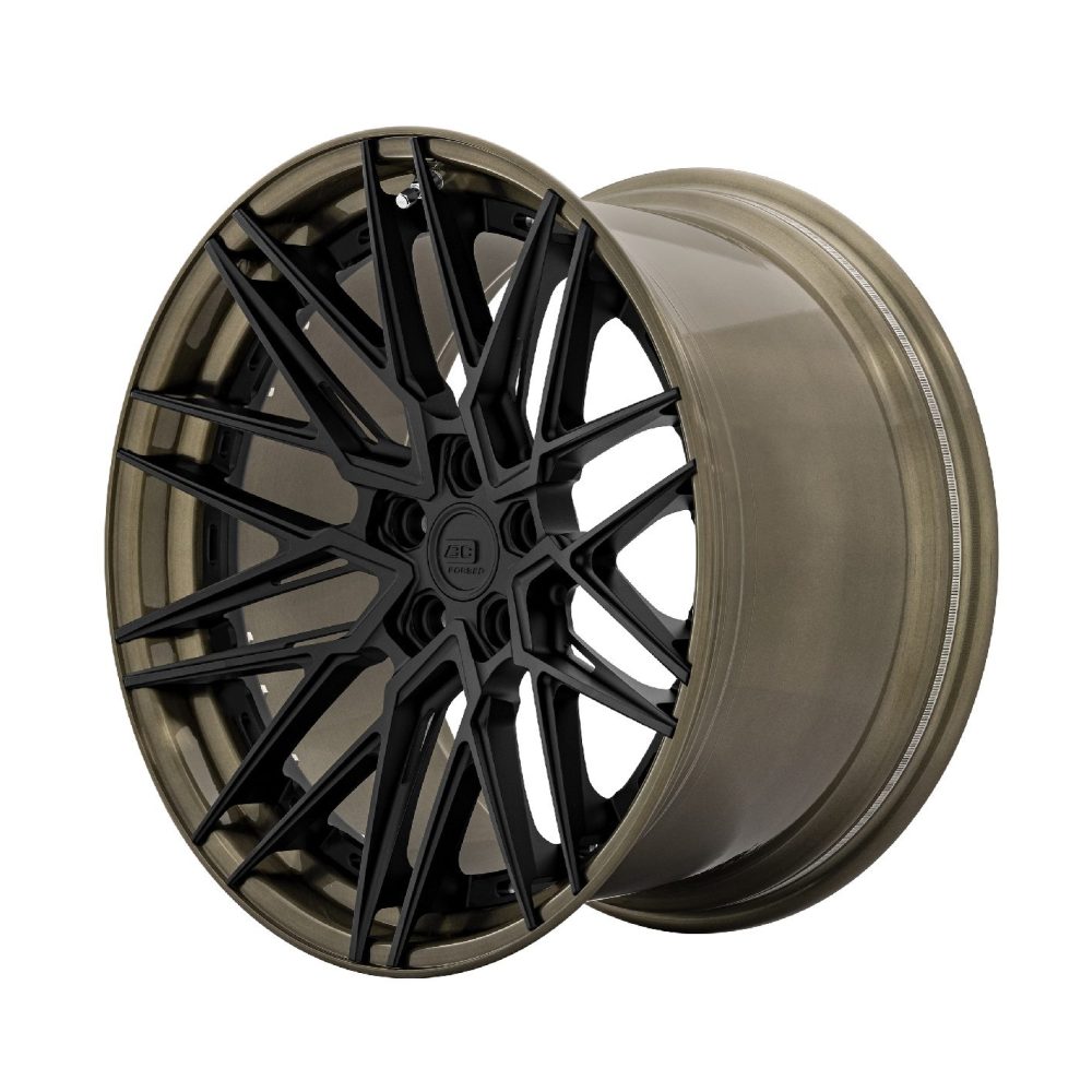 BC Forged Modular HCK386 Wheel in Brushed Bronze / Matte Black