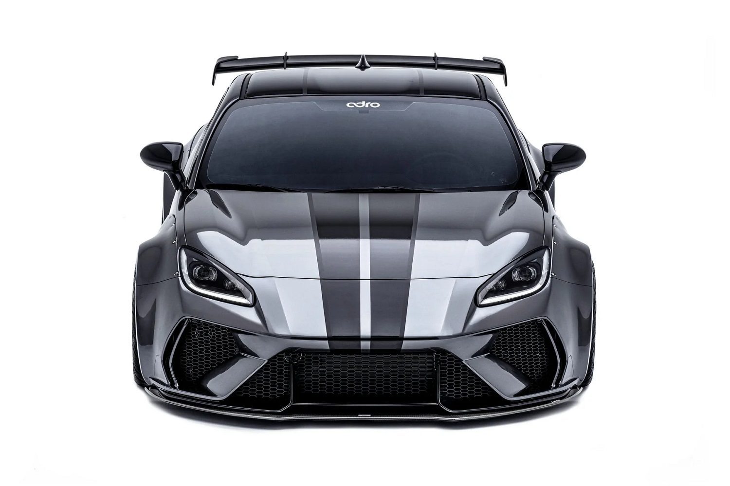 ADRO Widebody Kit for ZD8 Subaru BRZ / ZN8 Toyota GR86 Installed, Front Top View