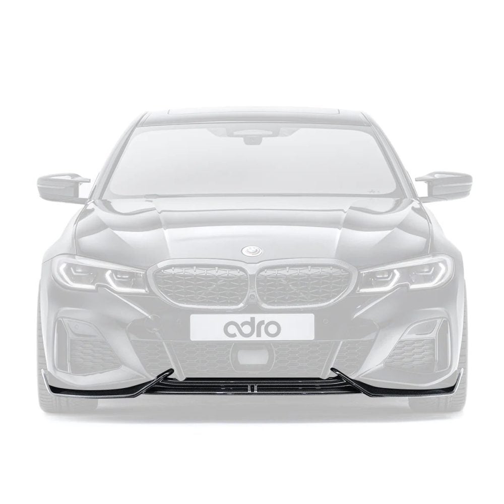 ADRO Carbon Full Body Kit for G20 BMW M340i (pre-facelift) Installed, Front Lip Highlighted