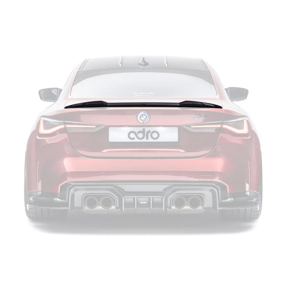 ADRO Carbon Trunk Spoiler for GXX BMW M4 / M440i Installed, Highlighted