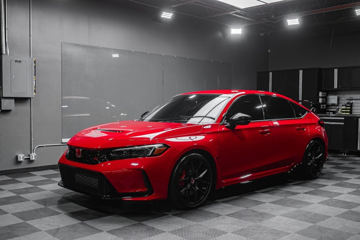 Red 2023 Honda Civic Type-R – Multi-Stage Paint Correction, PPF, Ceramic Coating