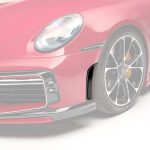 TECHART Air Outlet Grilles for 992 Porsche 911 Carrera / Turbo Installed, Highlighted