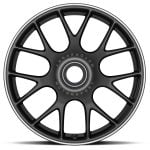 BBS CH-R Satin Black Wheel Set (19x9+53 / 19x12+45) for 997 Porsche 911 Widebody in Satin Black
