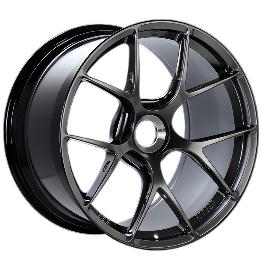 BBS FI-R CL Diamond Black Wheel Set (20x9.5+50 / 21x12.5+48) for 991 Porsche 911 GT2 RS & GT3 RS, Rear Wheel