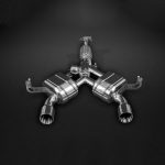 Capristo Valved Exhaust System w/ Carbon Diffuser for Alfa Romeo 4C