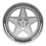 Strasse F5 Track Wheel - Silver & Polished
