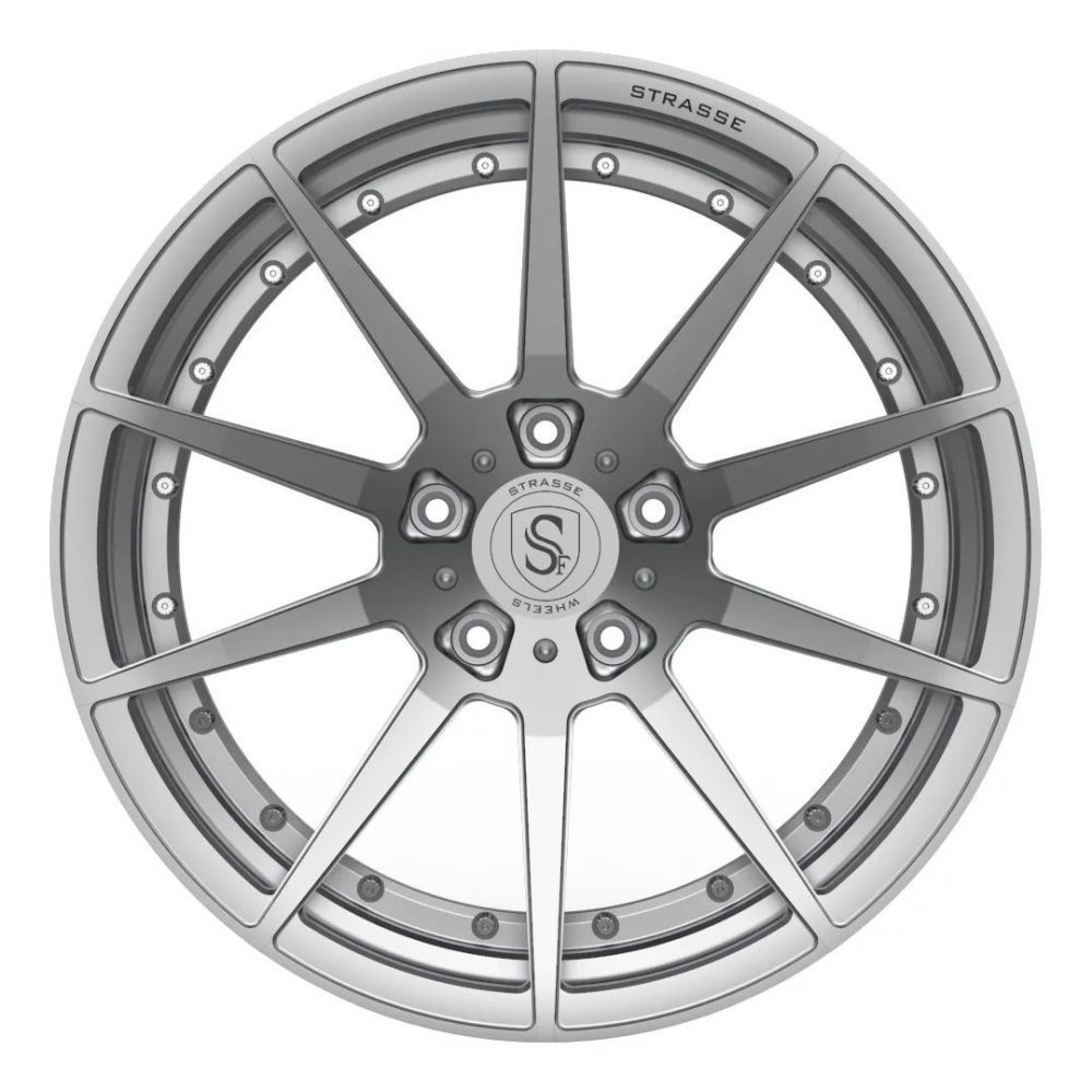 Strasse R10 Deep Concave Duoblock Wheel - Silver