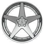 Strasse S5-2 Deep Concave FS Wheel - Silver & Polished