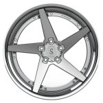Strasse S5T Deep Concave FS Wheel - Silver & Polished
