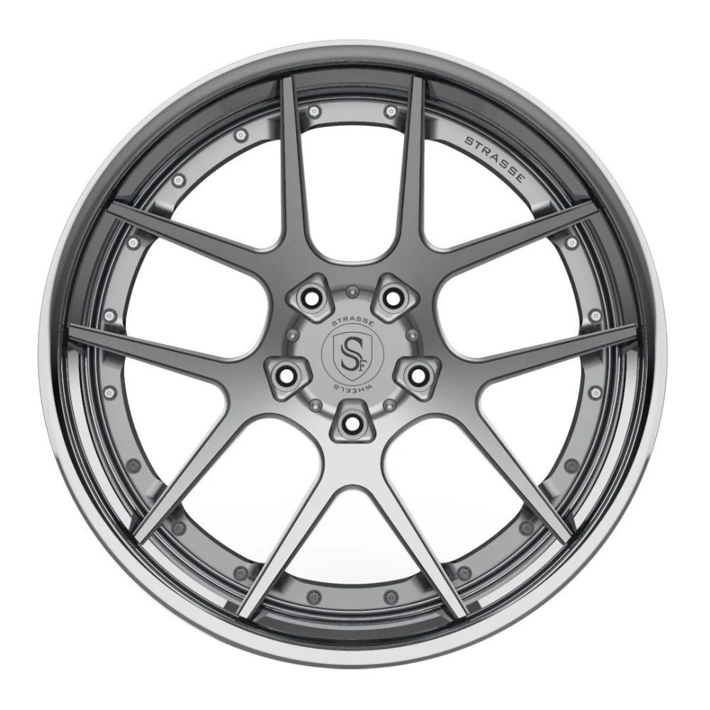 Strasse SM5 Deep Concave FS Wheel - Silver & Polished