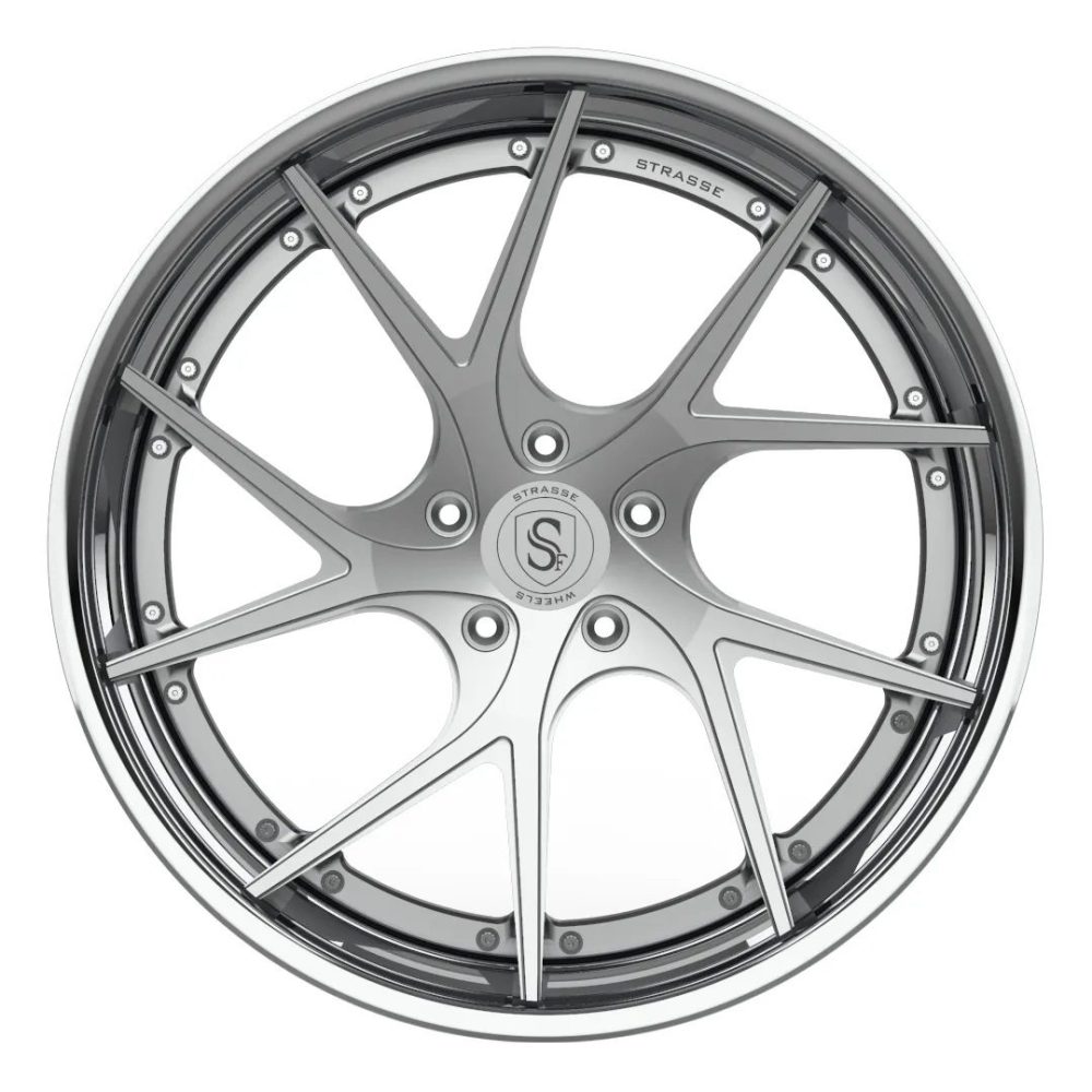 Strasse SM5RT Deep Concave FS Wheel - Silver & Polished