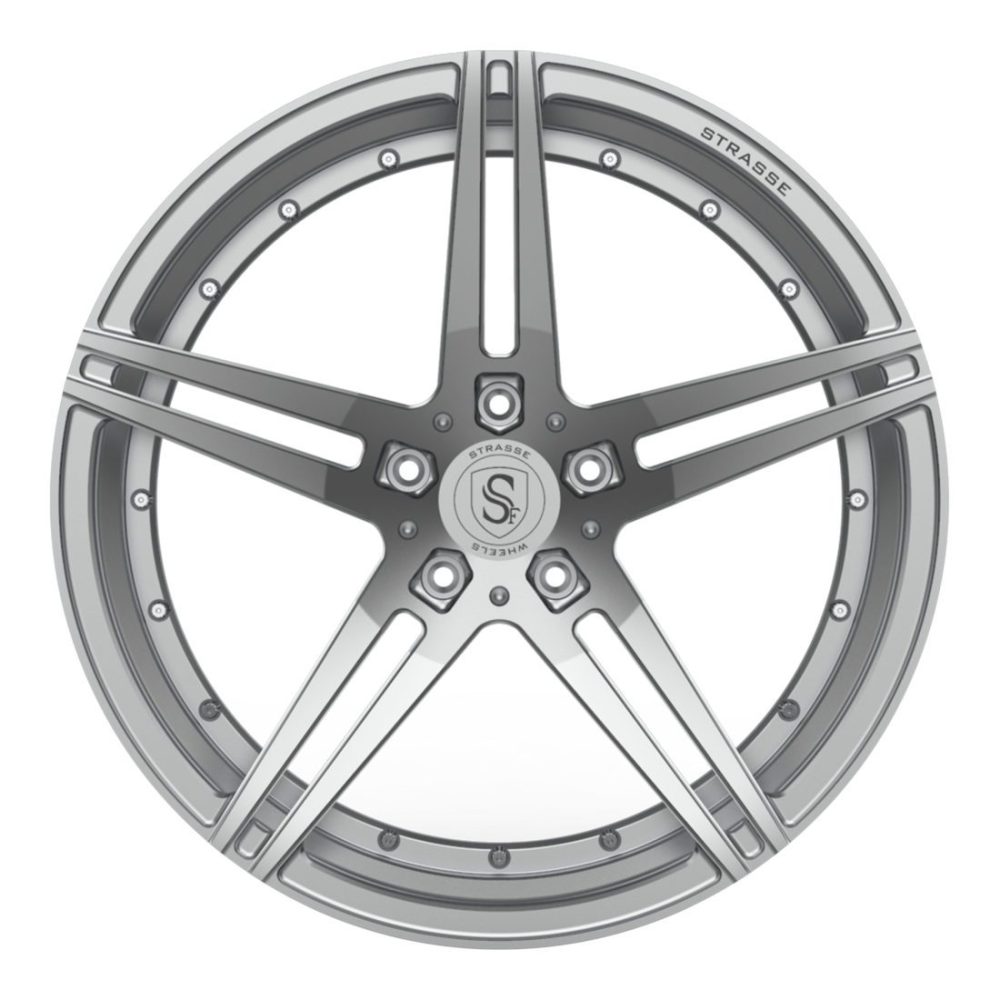 Strasse SP5R Deep Concave Duoblock Wheel - Silver