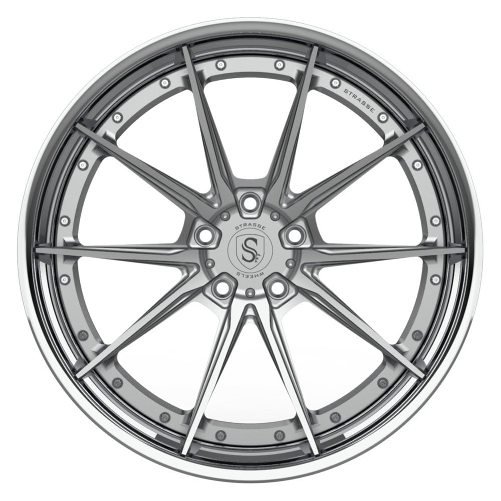 Strasse SV10 Deep Concave FS Wheel - Silver & Polished