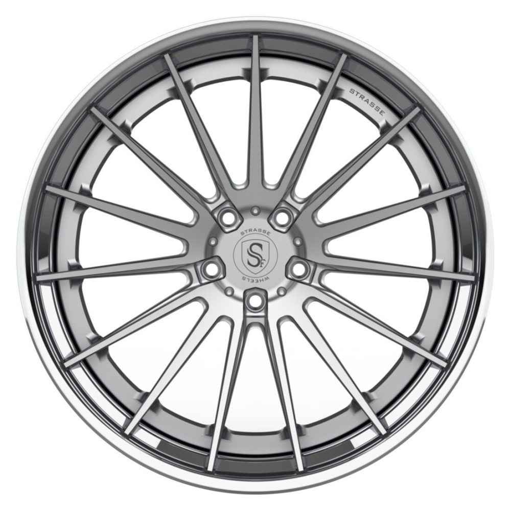 Strasse SV15 Deep Concave FS Wheel - Silver & Polished
