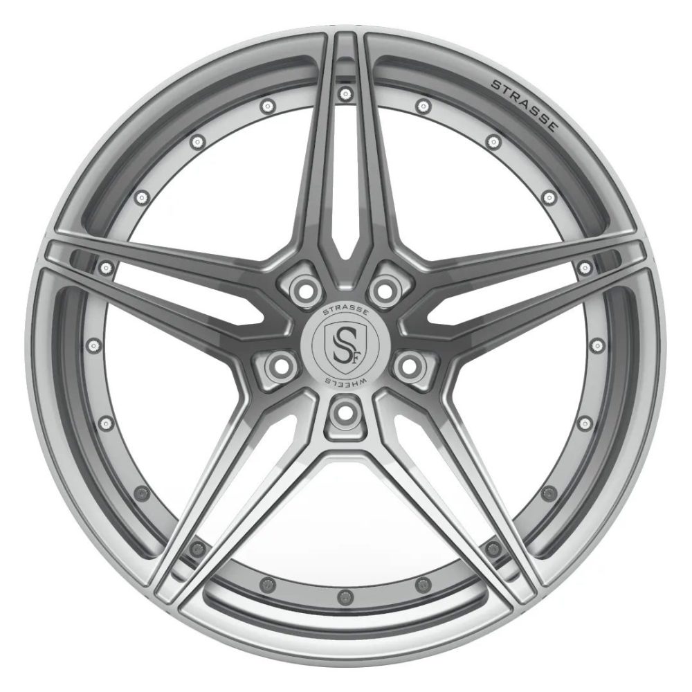 Strasse SV2 Deep Concave Duoblock Wheel - Silver