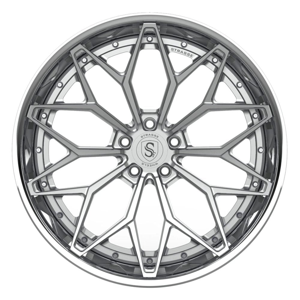 Strasse SV20M Deep Concave FS Wheel - Silver & Polished