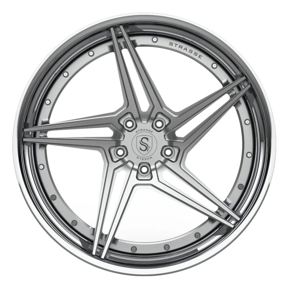 Strasse SV2T Deep Concave FS Wheel - Silver & Polished