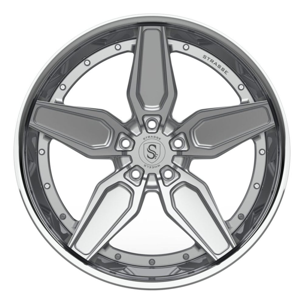 Strasse SV4S Deep Concave FS Wheel - Silver & Polished