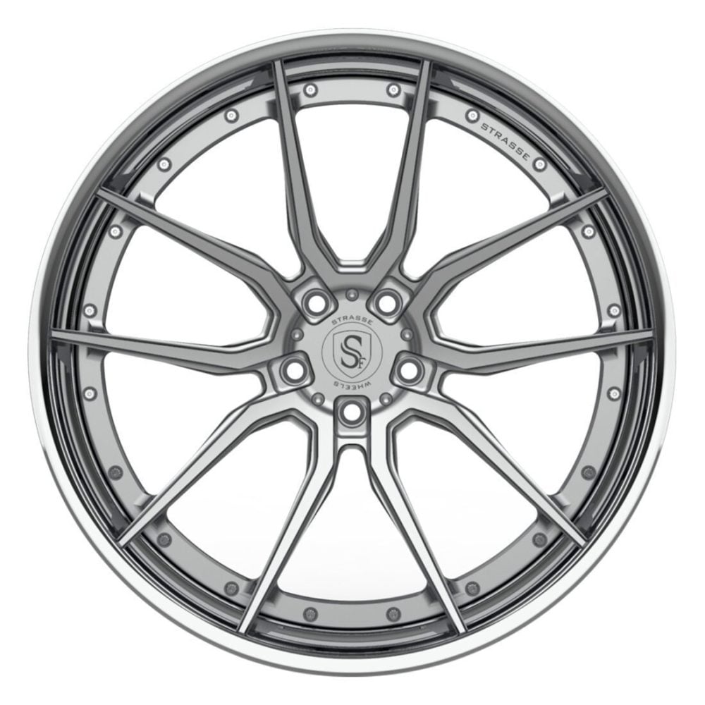 Strasse SV5 Deep Concave FS Wheel - Silver & Polished