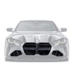 ADRO Carbon Grille & Duct Vent Set for G8x BMW M3 / M4 (with ADRO front bumper) Installed on Dark Grey M3 - Set Highlighted