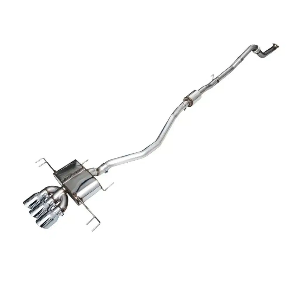 AWE Tuning Track Edition Exhaust System w/ Triple Chrome Silver Tips for FL5 Honda Civic Type R