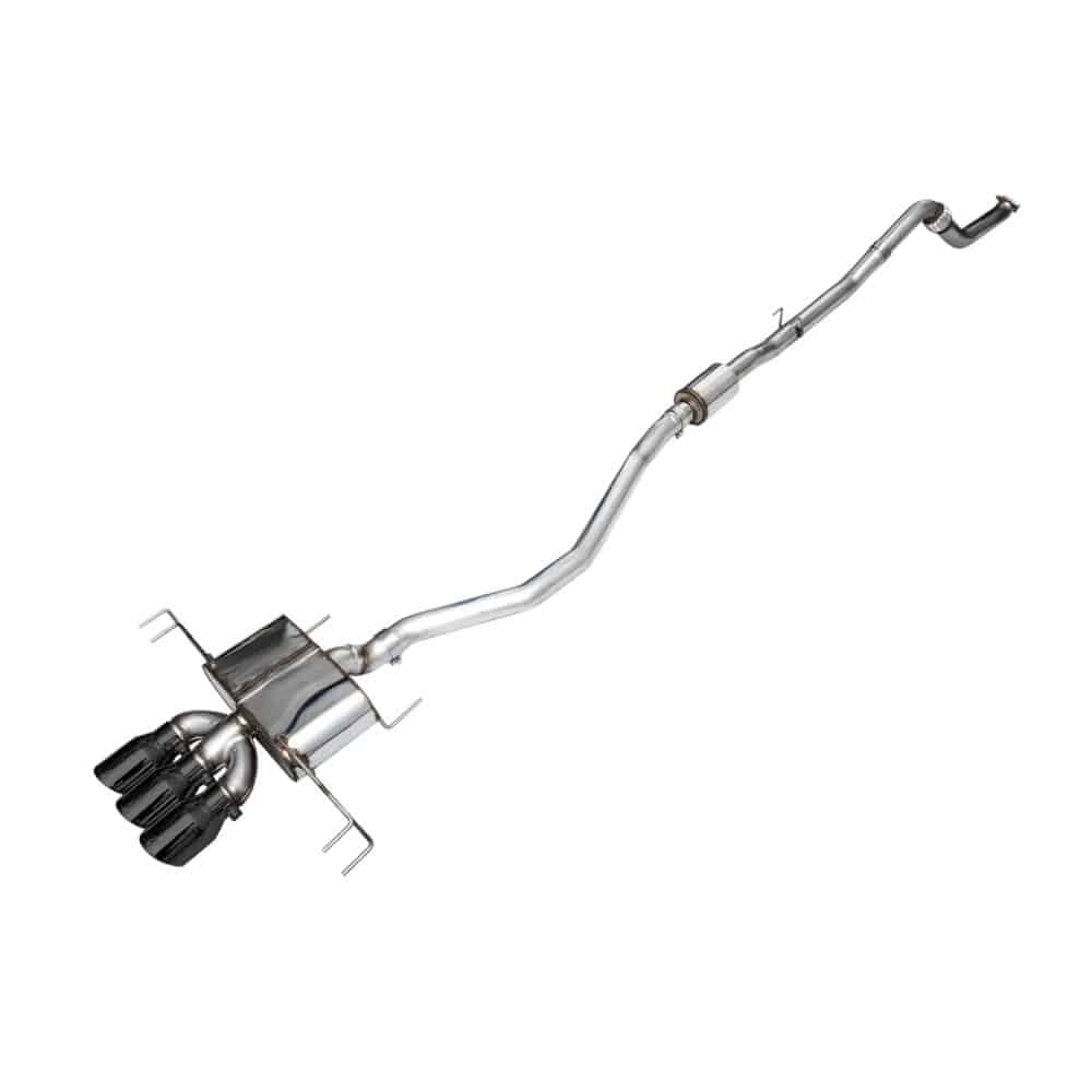 AWE Touring Edition Exhaust with Triple Diamond Black Tips for the FL5 Honda Civic Type R