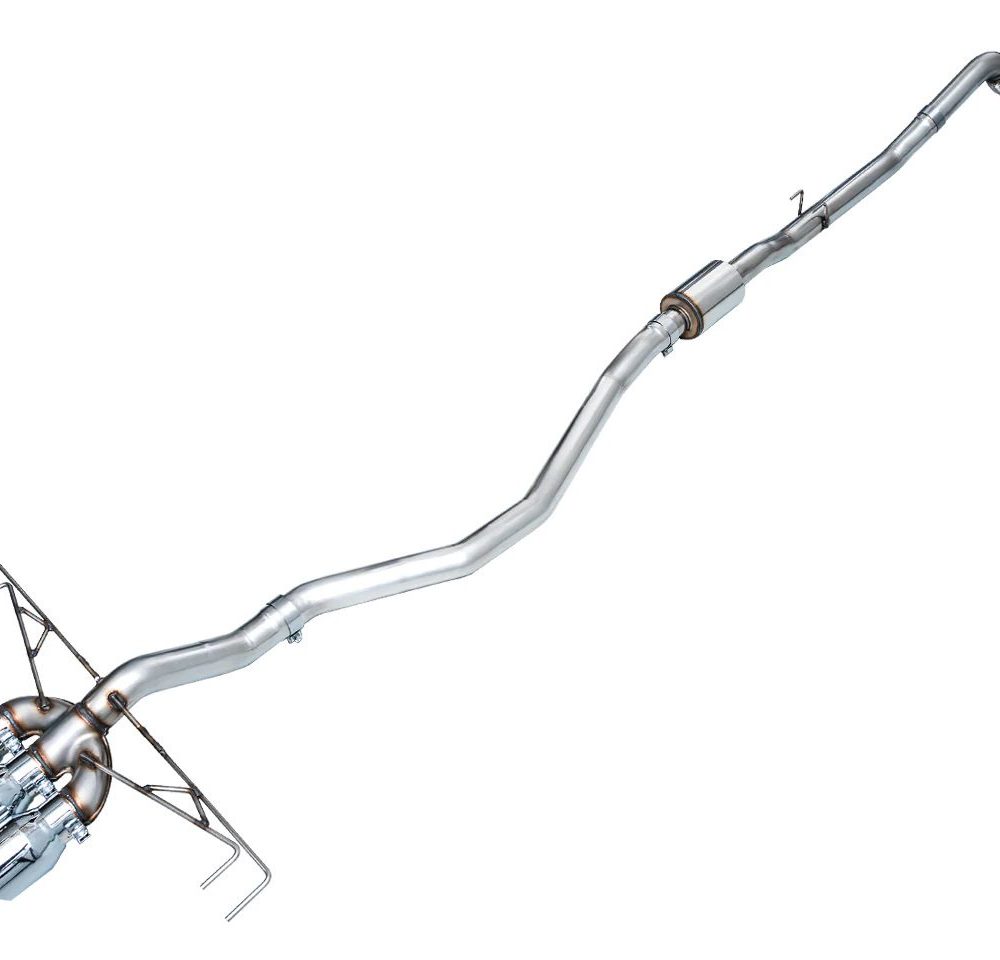 AWE Tuning Track Edition Exhaust System w/ Triple Chrome Silver Tips for FL5 Honda Civic Type R