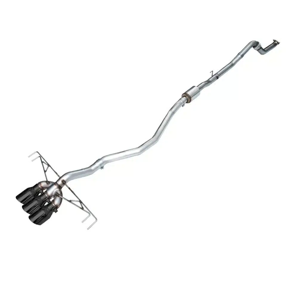 AWE Tuning Track Edition Exhaust System w/ Triple Diamond Black Tips for FL5 Honda Civic Type R