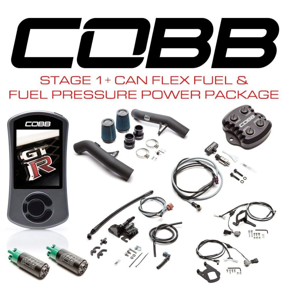 COBB Tuning Stage 1 Power Package + CAN Flex & Fuel Pressure w/ TCM Flashing for 2015-2018 Nissan GT-R