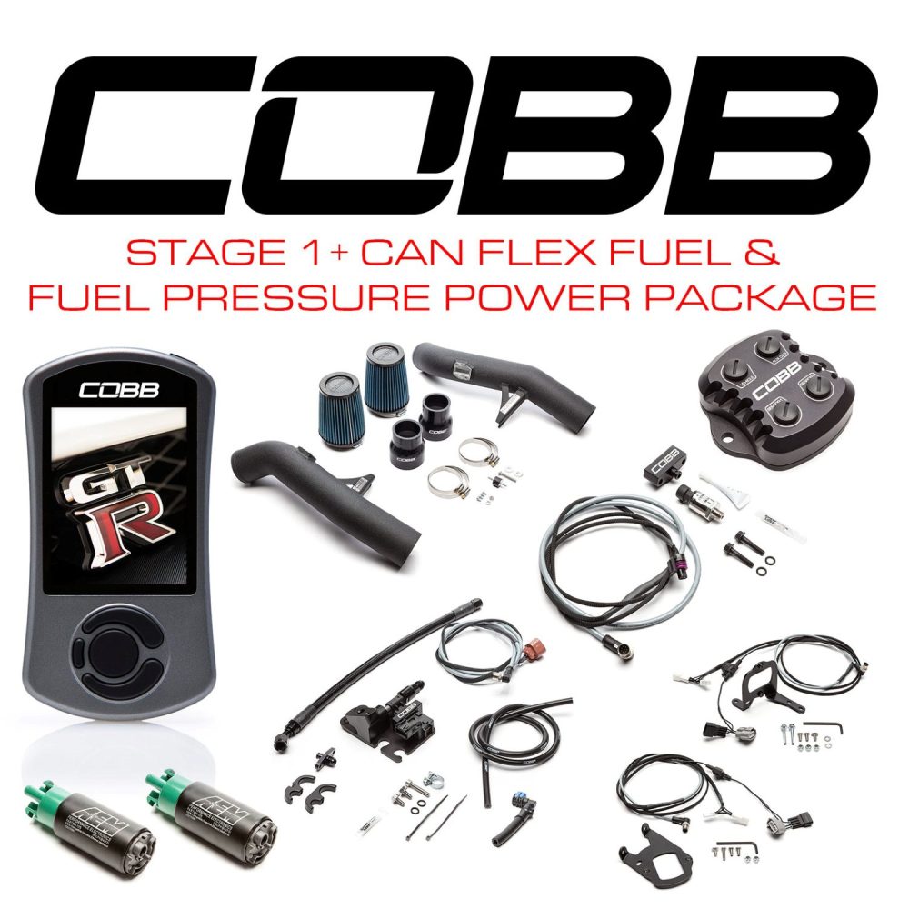 COBB Tuning Stage 1 Power Package with TCM Flashing & CAN Flex Fuel with Fuel Pressure for 2015-2018 Nissan GT-R