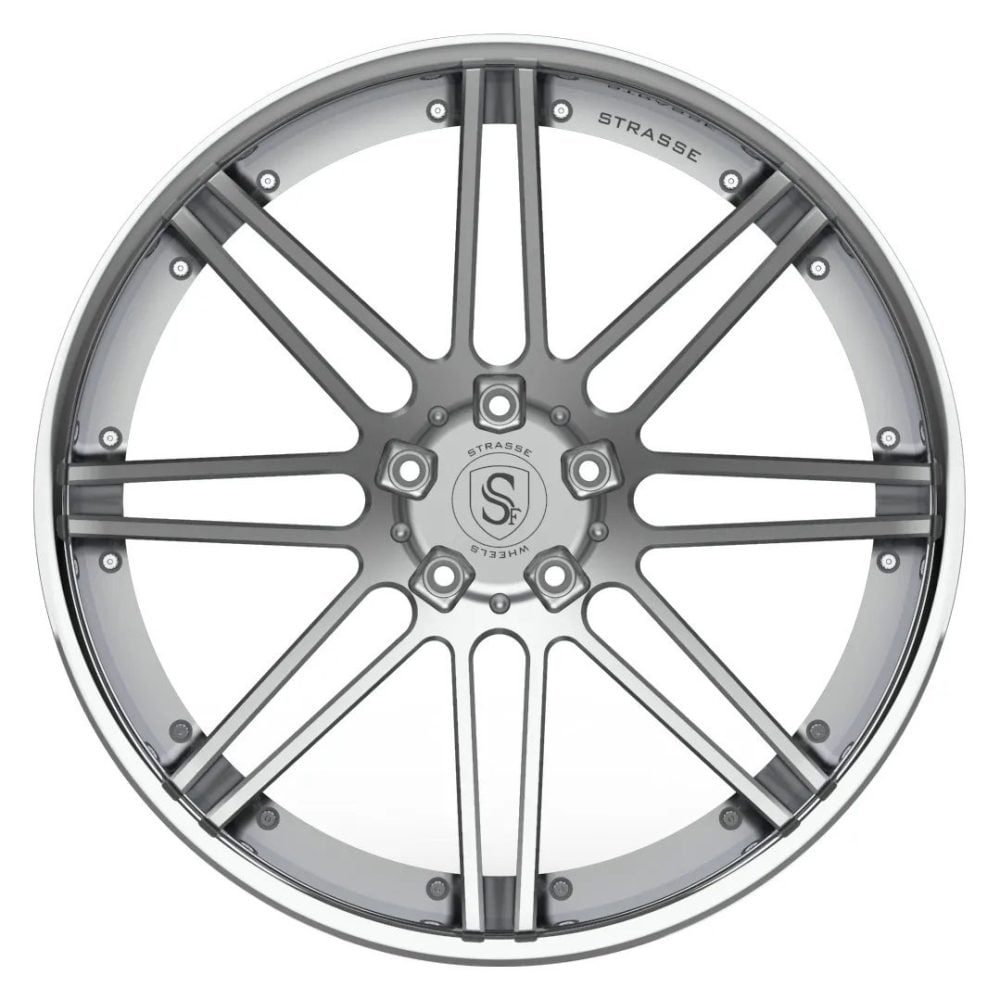 Strasse S8 Deep Concave Wheel - Silver & Polished