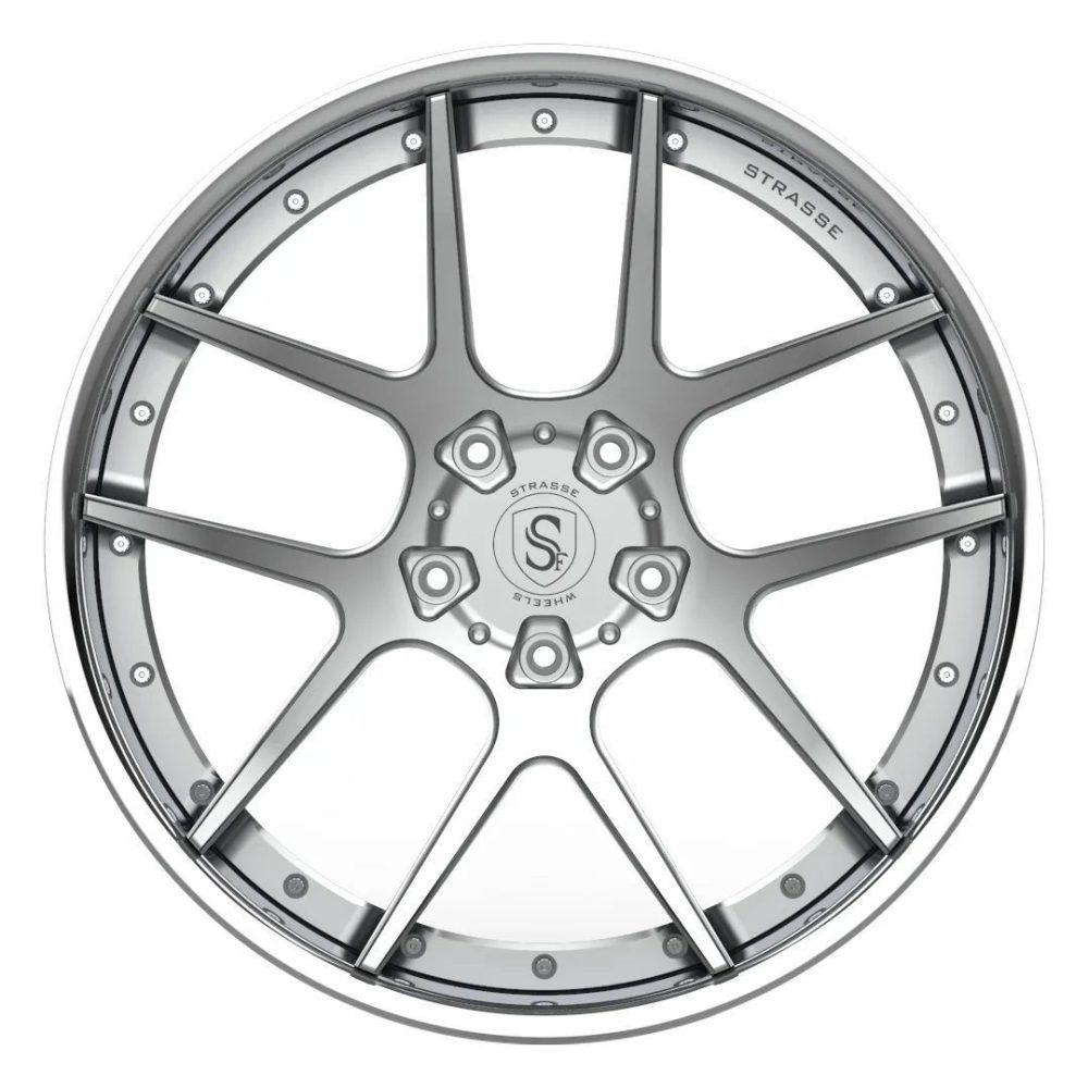 Strasse SM5 Deep Concave Wheel - Silver & Polished